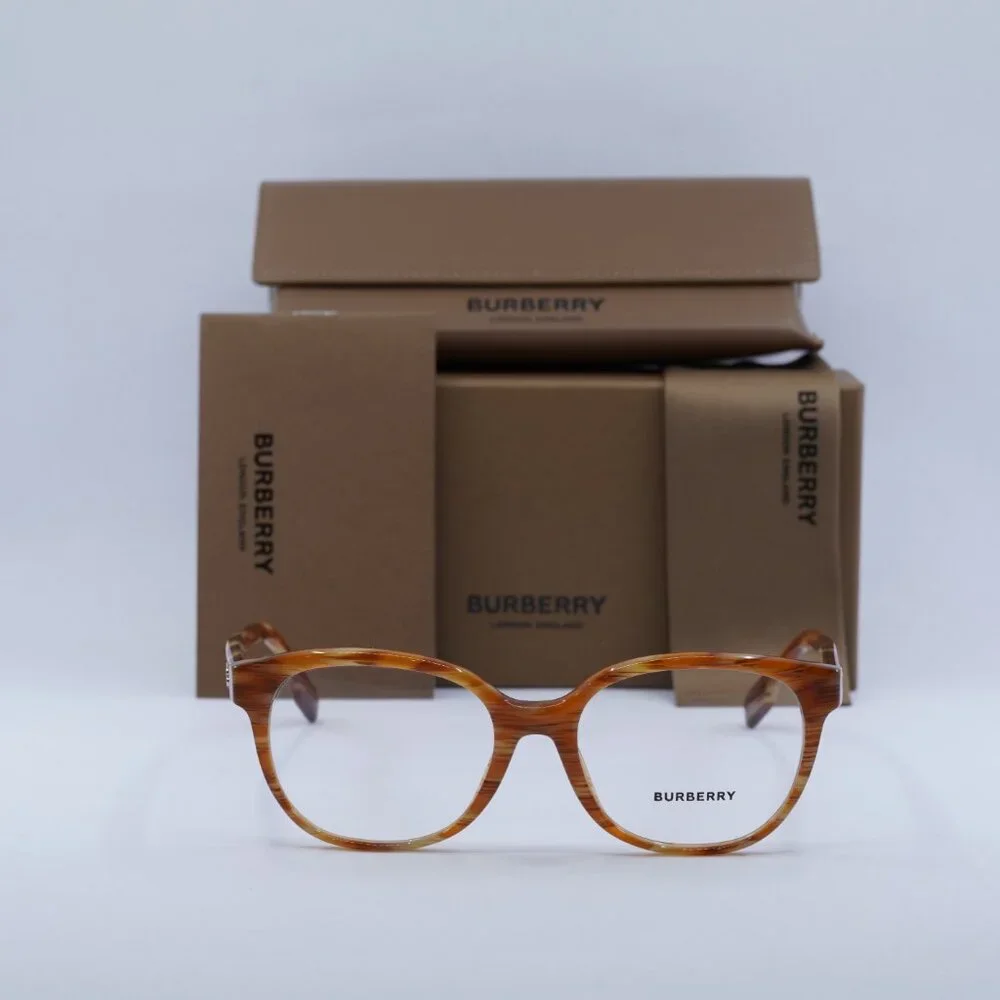 Burberry BE2332 3915 Square Eyeglasses 52mm - Spotted Havana - Picture 4 of 11